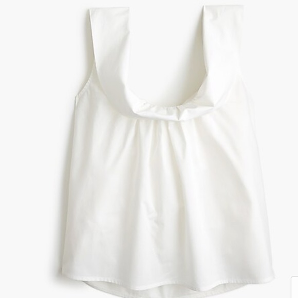 J Crew 100% cotton white tank top, size S - Picture 4 of 4